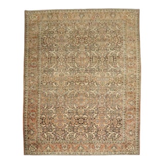 Antique Zabihi Collection Persian Large Brown Joshegan Rug For Sale