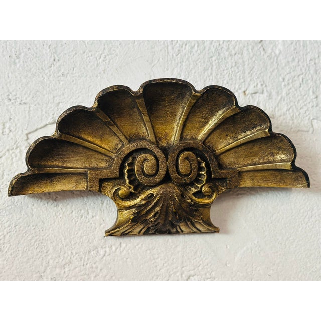 1920s Antique Shell Wall Architectural Piece For Sale - Image 5 of 8