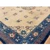 1920s Beige Floral Medallion Art Deco Antique Chinese Peking Rug 9' X 11'7'' Wool Carpet For Sale - Image 13 of 17
