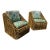 Henry Olko Style Rib Cage Bamboo Lounge Chairs - A Pair For Sale