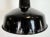 Industrial Black Enamel Factory Lamp with Cast Iron Top from Elektrosvit, 1950s For Sale - Image 4 of 18