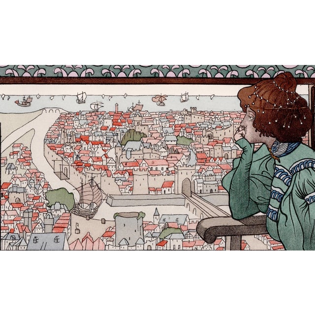 Gustave-Max Stevens, Solveig, 1898, Lithograph on Paper For Sale - Image 4 of 10
