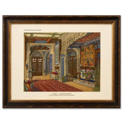 Title: The Oriental Gallery: Ottoman Splendour and Islamic Ornament, Circa 1900 : An exceptional original antique color...