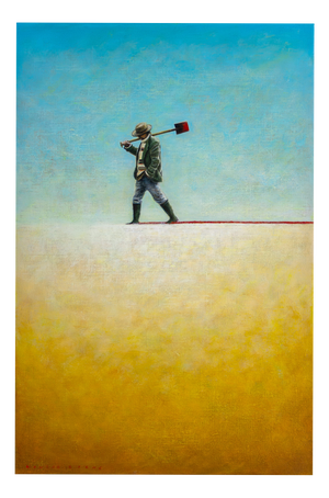 Wouter Berns, The Treasure Digger, Acrylic on Canvas