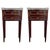 20th Century Pair of Louis XVI Style Marble-Top, Bronze and Walnut Nightstands For Sale - Image 12 of 12