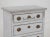 Small swedish chest with three drawers and ornaments, original hardware and key, circa 100 years old h. 71 w. 66 d. 35 cm...