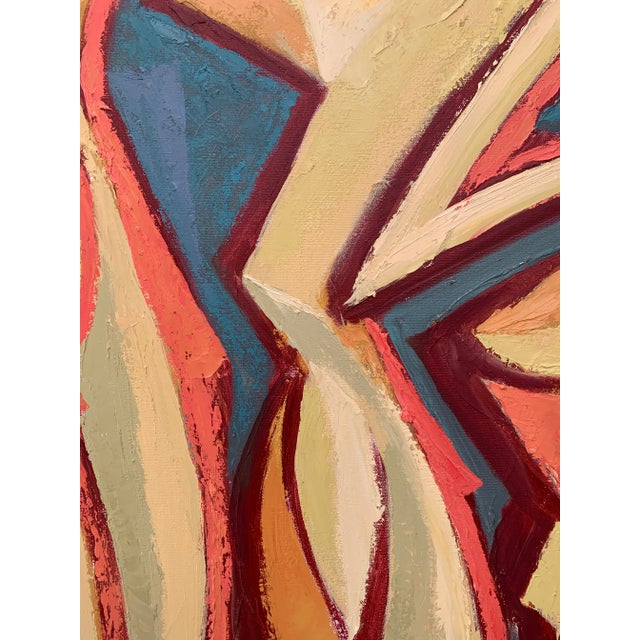 "Siblings" Contemporary Original Expressionist Figurative Oil Painting by Thom Evans For Sale In San Antonio - Image 6 of 12