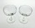 American 1950s Vintage Pair of Etched Grape Cluster Coupe Champagne Glasses For Sale - Image 3 of 5