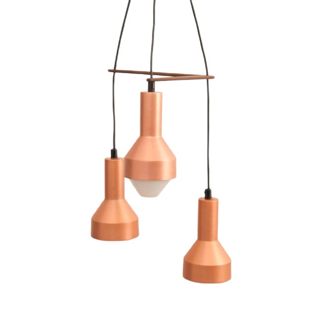 Mid-Century Pendant Light in Copper by Tapio Wirkkala, 1959 For Sale