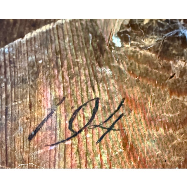 Antique Wall Clock with Markings For Sale - Image 6 of 8