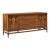 Broyhill Brasilia Mid Century Walnut and Brass 66 Inch Credenza For Sale