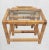Vintage Bielecky Brothers Style Mid Century Modern Glass Top Rattan Wrapped Nesting Tables- Set 3 For Sale In West Palm - Image 6 of 6