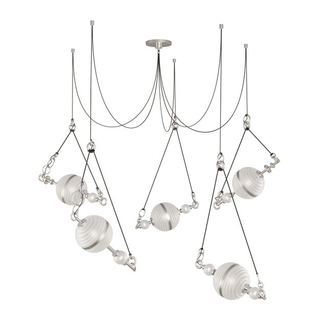Saturn Suspension Lamp Handmade by Creativemary For Sale - Image 13 of 18
