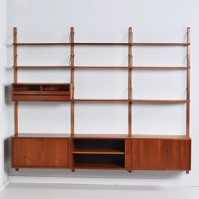1960s Royal System Wall System in Teak by Poul Cadovius for Cado, 1960s For Sale - Image 5 of 11