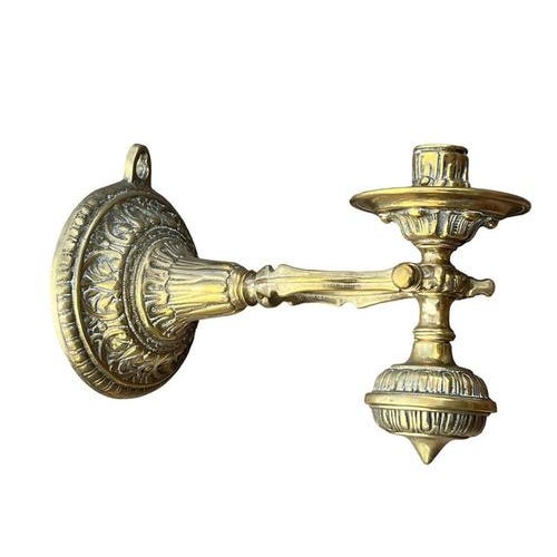 Ships Wall Mounted Brass Candlestick For Sale - Image 9 of 9