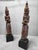 Traditional Antique Carved Burmese Monastic Attendant on Pedestal Base - Set of 2 For Sale - Image 3 of 11