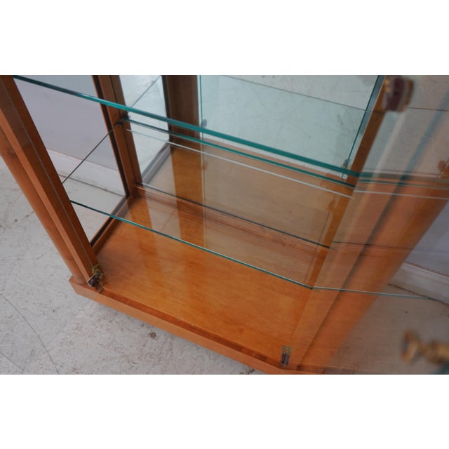 1990s Hickory White Genesis Collection Biedermeier Curio Cabinet For Sale - Image 5 of 17