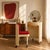 Silvi Dressing Table and Chair in Beige Plastic and Coral Red Upholstery from Fain Kastilia, 1970s, Set of 2 For Sale - Image 14 of 18