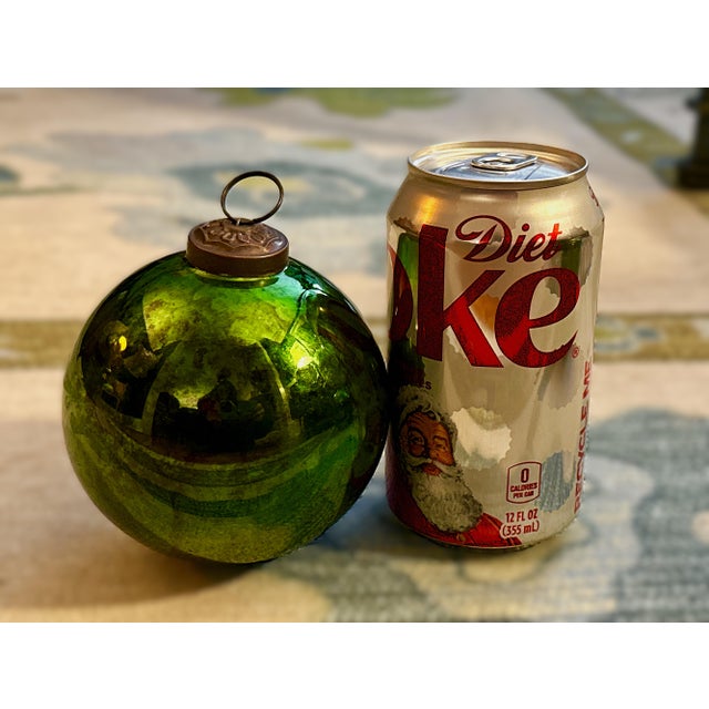 Green Kugel Ornaments - 1900's - Set of 4 For Sale - Image 13 of 13