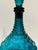Vintage Empoli Genie Teal Blue Glass Decanter - Italian For Sale - Image 4 of 6