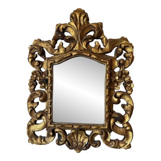 Italian Antique Giltwood Mirror For Sale