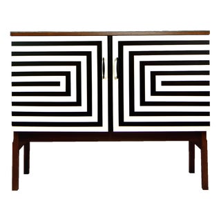Modular Cabinet with Op Art Motif, Poland, 1970s For Sale
