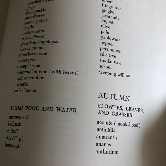 Mid-Century Modern Vintage 1965 1st Edition Mid Century Modern "The Art of Arranging Flowers" Japanese Ikebana Silk Covered Collector's Design Book For Sale - Image 3 of 12