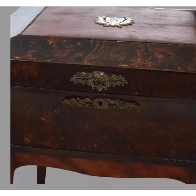 Antique French Louis XVI Olive Wood Sewing Box Jewel Chests Circa 1800 For Sale - Image 6 of 11