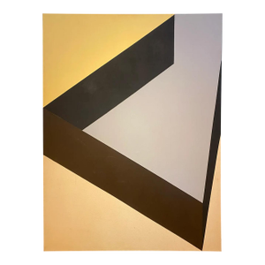 1960s Large Mid-Century Modern Abstract Hard Edge Painting