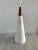Mid-Century Modern 1960s Holmegaard Danish Frosted Glass & Teak Cone Pendandt Light Fixture For Sale - Image 3 of 11