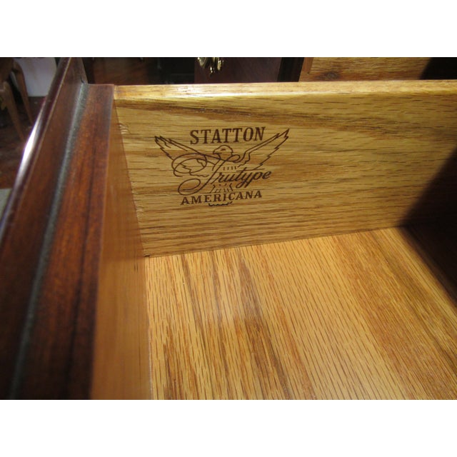 Brown Statton Solid Cherry High Chest of Drawers For Sale - Image 8 of 10
