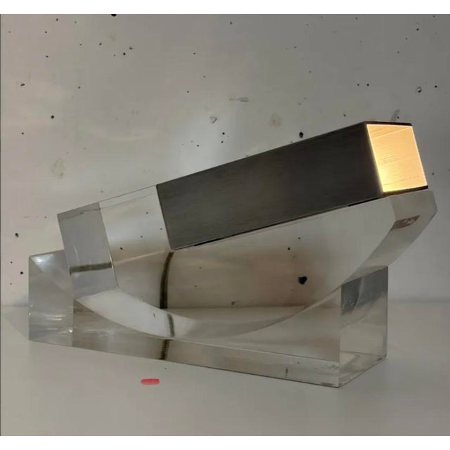 1970s Acrylic Glass Tampon Lamp by Michel Bankowski for Distrimex, 1972 For Sale - Image 5 of 9