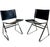Mid-Century Modern Italian Leather and Stainless Steel Dining Chairs, Italy 1970 For Sale - Image 3 of 8
