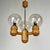 Wood Mid-Century Modern Scandinavian Three-Arm Pendant Light in Pine and Smoked Glass Globes, 1970s For Sale - Image 7 of 7