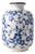 Blue and White Crackle Glaze Decorative Vase For Sale