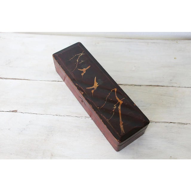 Early 20th Century Chinese Jewelry Lacquer Box For Sale - Image 10 of 10