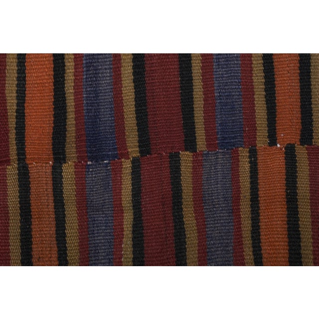 1960s Oversize Bohemian Striped Wool Kilim Rug 9' X 12'5'' For Sale - Image 10 of 12