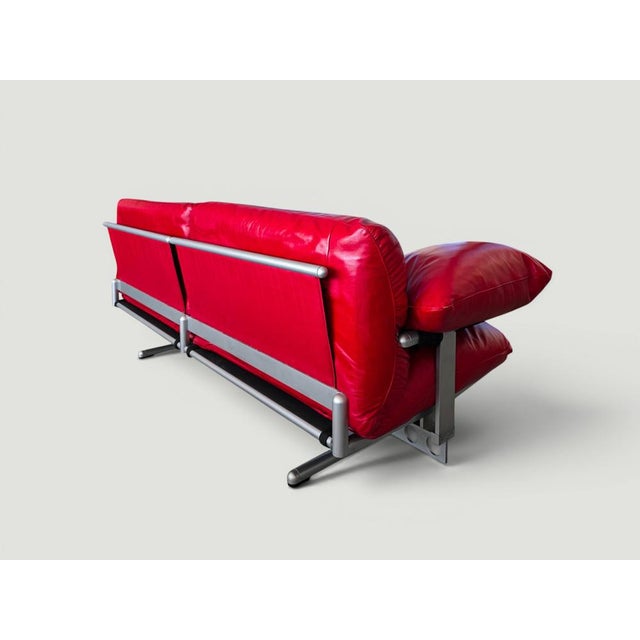 Maroon Red Ouverture Sofa by Pierluigi Cerri for Poltrona Frau, 2003 For Sale - Image 8 of 18