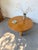 Vintage Round Tripod Coffee Table in Oak, 1950 For Sale - Image 6 of 18
