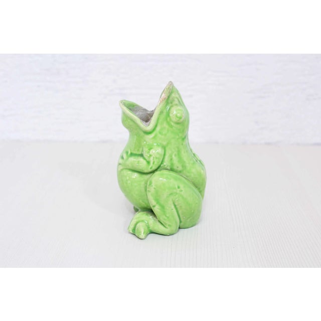 Frog Vase from Sarreguemines, 1950s For Sale - Image 3 of 10