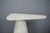 Large side table or end table in solid white marble with a 1970s Italian style and design