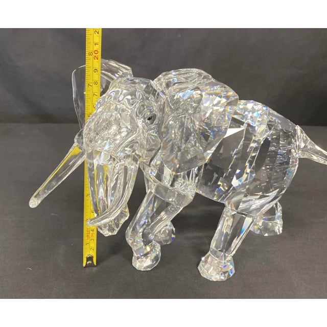 '06 Swarovski Limited Edition Elephant #6,109/10,000 W/ Base, Box, Certs & More! For Sale - Image 11 of 18