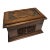 Vintage English Carved Wood Humidor For Sale