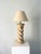 Plaster Column Lamp with Twisted Plinth Stem, USA, 1980s For Sale - Image 3 of 10