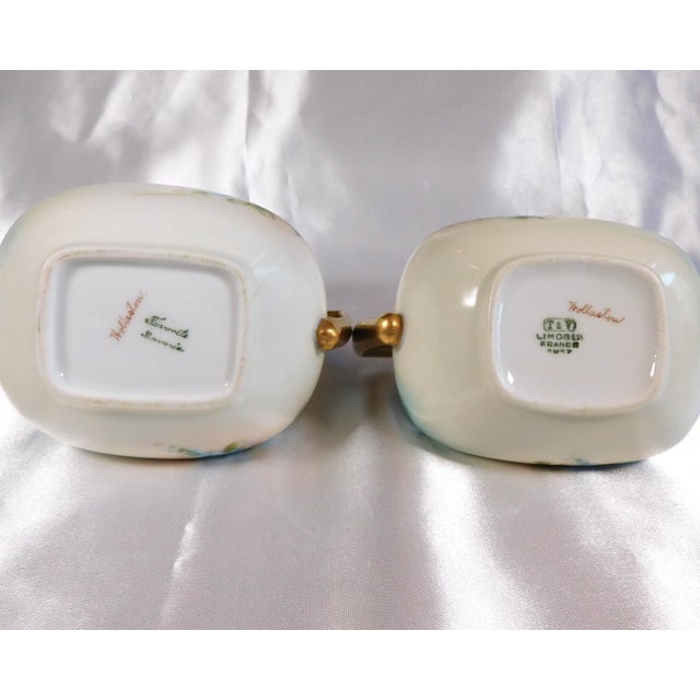 1950s Tressemanes and Vogt Limoges Sugar and Creamer Set For Sale - Image 4 of 6