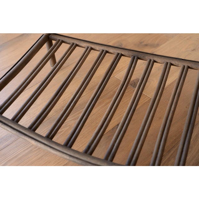 Vintage Rustic Boho Rattan Table With Shelf For Sale - Image 14 of 16