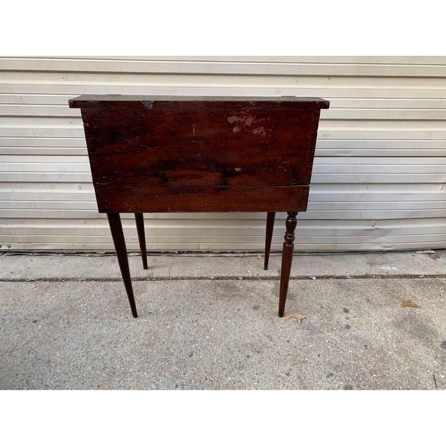 Farmhouse Antique Early American Primitive Style Slant Front Desk For Sale - Image 3 of 11