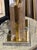 Pair of Modern Gold Dust Murano Block Lamps For Sale In Dallas - Image 6 of 8