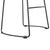 Wooden Bar Stool With Metal Frame and Oak Seat For Sale In Philadelphia - Image 6 of 8