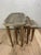 Wood 1960s Italian Florentine Silver-Gilt Wood Nesting Tables, Set of 3 For Sale - Image 7 of 12